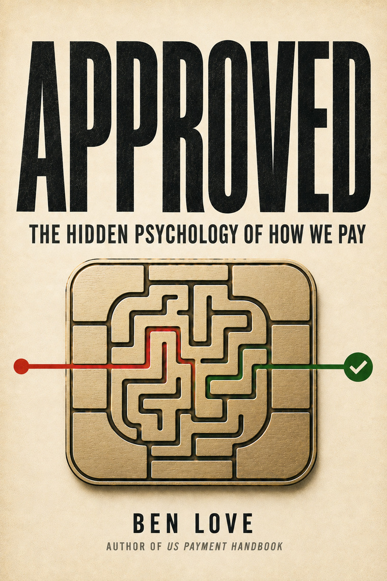 Approved: The Hidden Psychology of How We Pay, featuring a gold maze with a red-to-green path